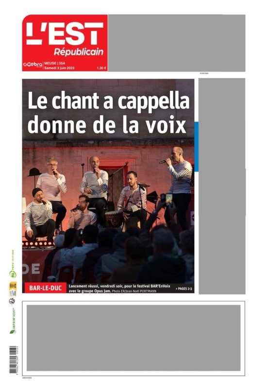 Est Républicain du 3 Juin 2023 - Page 1