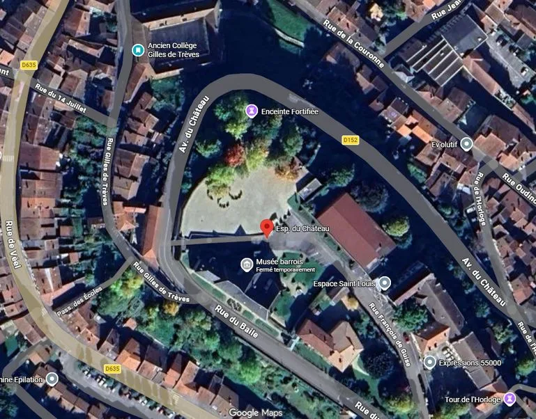 Plan satellite Esplanade du Château