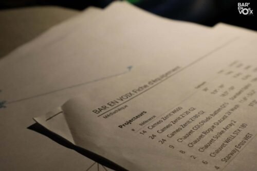 la liste du matériel